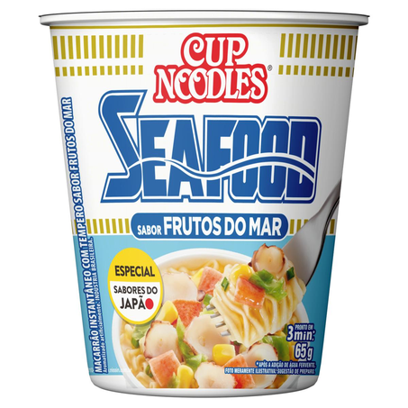 Massa Instantânea Cup Noodles Nissin 65g - Frutos do Mar