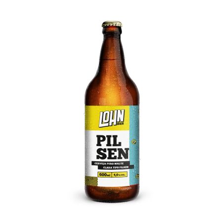 Cerveja lohn bier pilsen garrafa 600ml