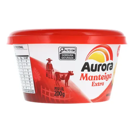 Manteiga extra com sal aurora pote 200g 360-32