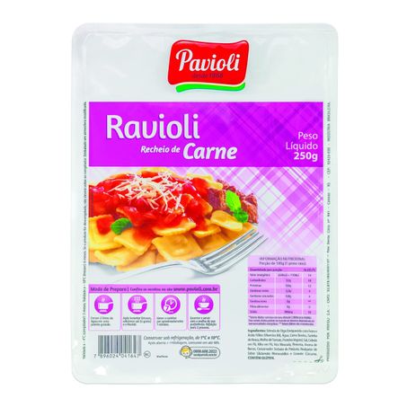 RAVIOLI PAVIOLI CARNE 250G