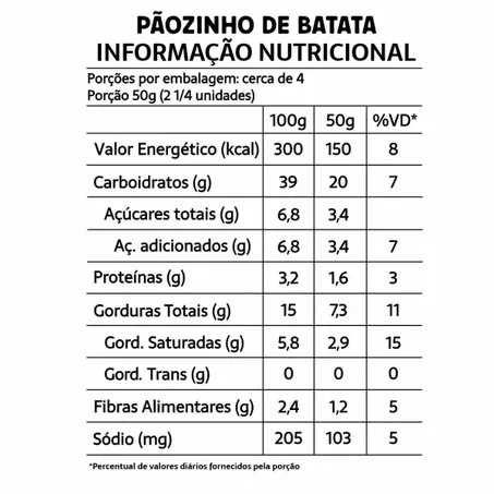 Pãozinho de Batata sem Glúten 200 g - Belive 360-1