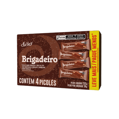 PICOLÉ DIÊLO LEVE MAIS PAGUE MENOS BRIGADEIRO CAIXA C/4X58