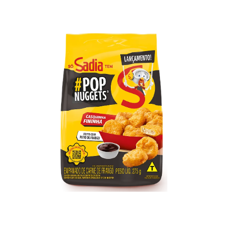Pop nuggets sadia 275gr peito frango