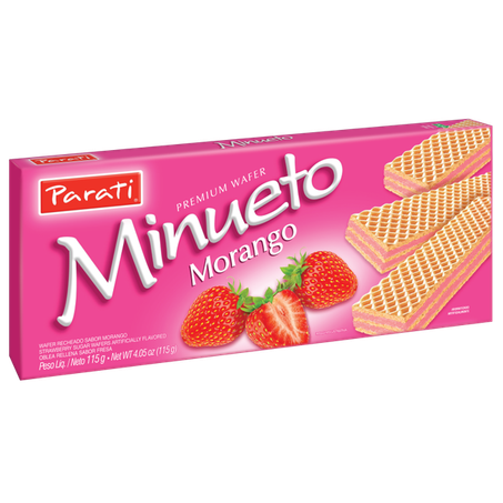 Wafer minueto parati supremo choc. branco morango 83g