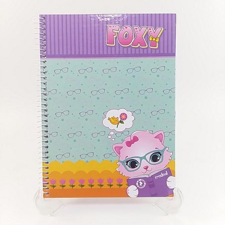 CADERNO CREDEAL FOXY C/D ESPIR 96FL