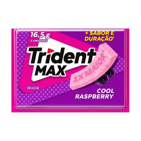 GOMA MASCAR TRIDENT MAX FRAMBOESA 16,5G
