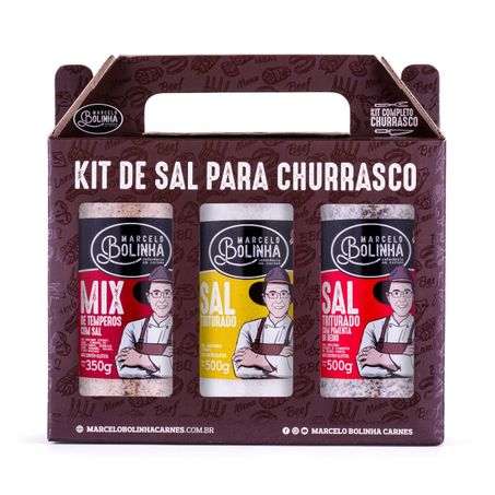 KIT SAL CHURRASCO MARCELO BOLINHA C/3UN