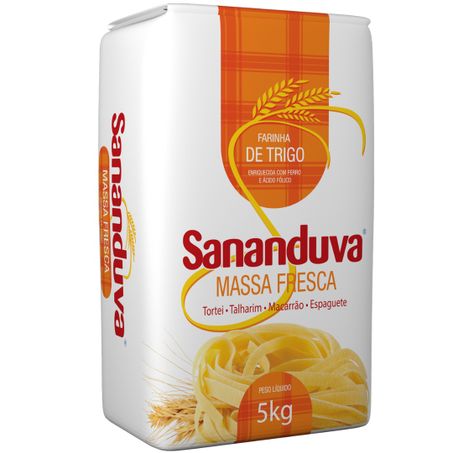 Farinha trigo sananduva 5kg massa fresca