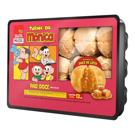 PÃO DOCE TURMA DA MÔNICA SANTA MASSA