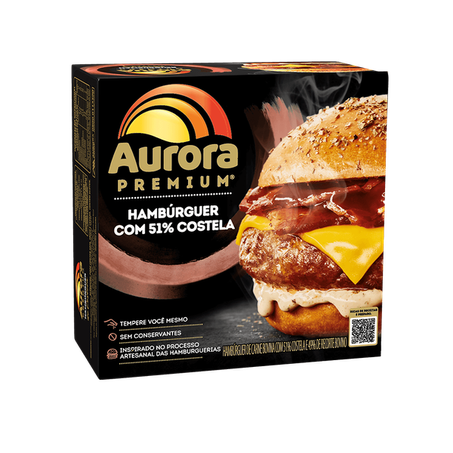 HAMBURGUER CONG AURORA PREMIUM 350G COSTELA