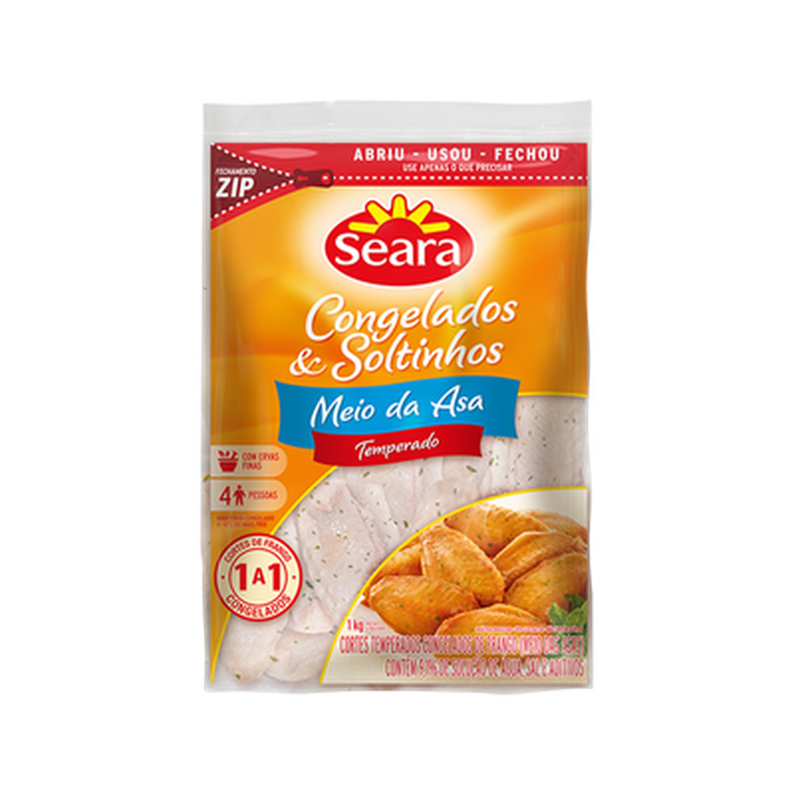 Meio da Asa Seara Resfriado Kg