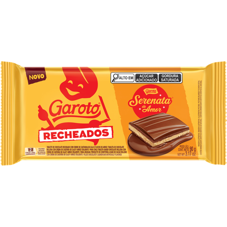 Choc garoto rech 90g seranata