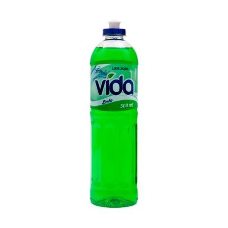 Detergente Liquido Vida 500ml Limao
