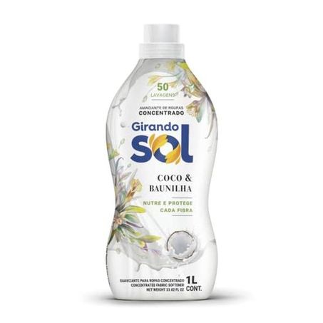 Amaciante concentrado girando sol coco e baunilha 1l
