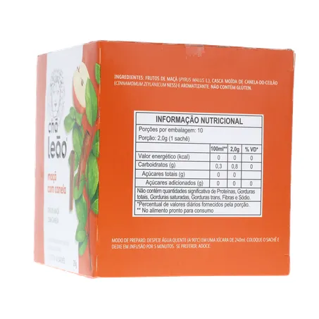 Chá Leão Maça e Canela C/10 Sachês 360-7