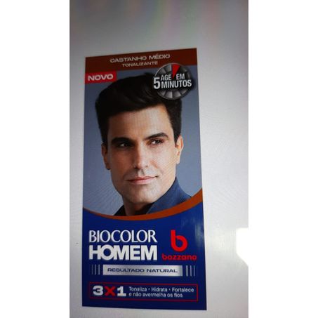 Kit tonalizante homem castanho médio biocolor