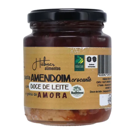 Pasta amendoim hubner leite/ amora 310g 360-3