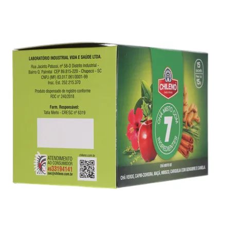 Cha chileno misto 7 ingredientes 15g 360-12