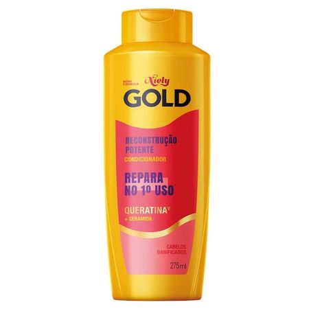 Shampoo Niely Gold 275ml Reconstrucao Potente