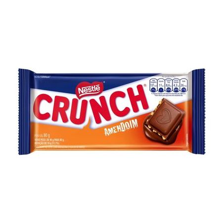 Choc.nestle 80gr crunch amendoim