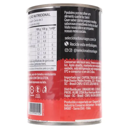 Tomate Pelado Uniagro Lata 240G 360-20