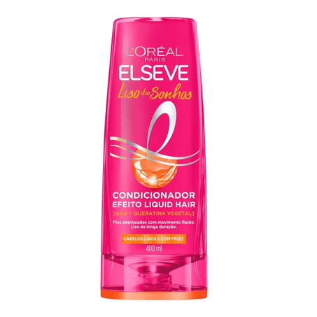 Cond elseve liso dos sonhos rosa 400ml