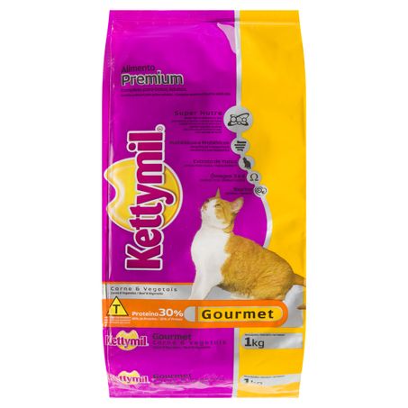 RAÇÃO PARA GATOS ADULTOS CARNE E VEGETAIS KETTYMIL