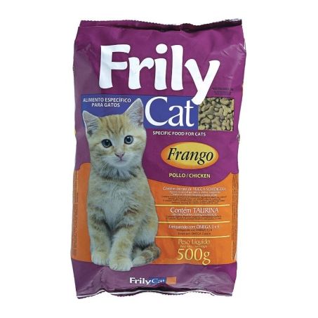 Racao frily cat 500g frango