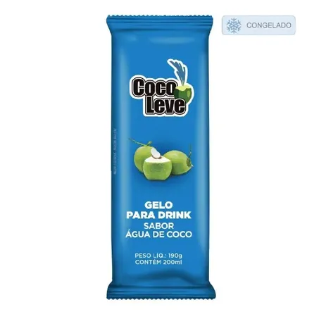 Gelo coco leve 190g agua de coco