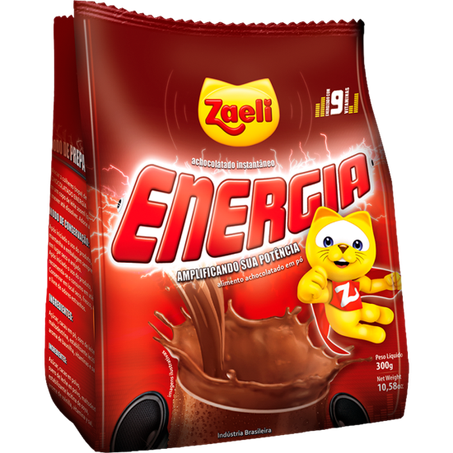 Achocolatado em po zaeli energia sache 300g