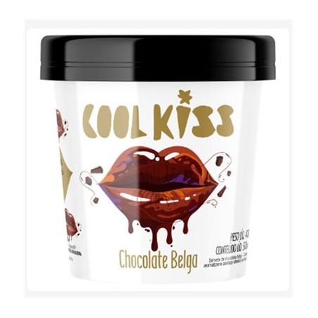 SORVETE COOL KISS 400G CHOCOLATE BELGA