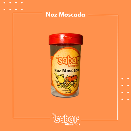 Noz moscada mais sabor frasco 2 unidades