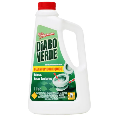 Desentupidor sanitario diabo verde liquido 1l