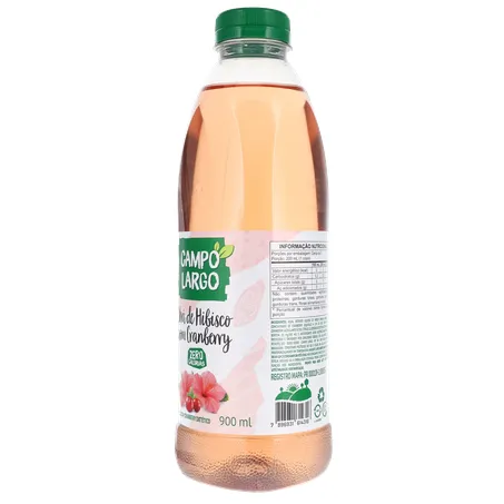 Cha pronto campo largo hibisco e cranberry pet 900ml 360-5