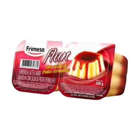 Sobremesa Frimesa 180g Flan Frutas Vermelhas