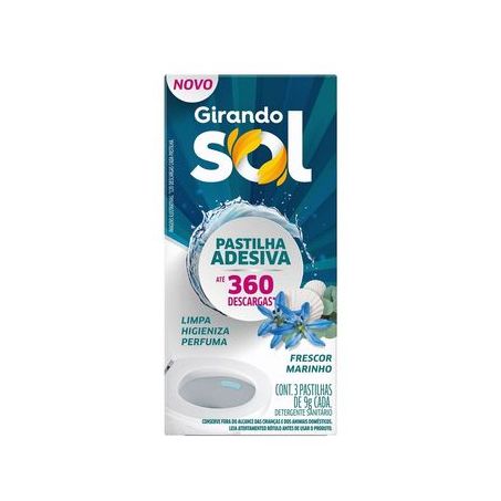 PASTILHA SANITARIA GIRANDO SOL FRESCOR C/3