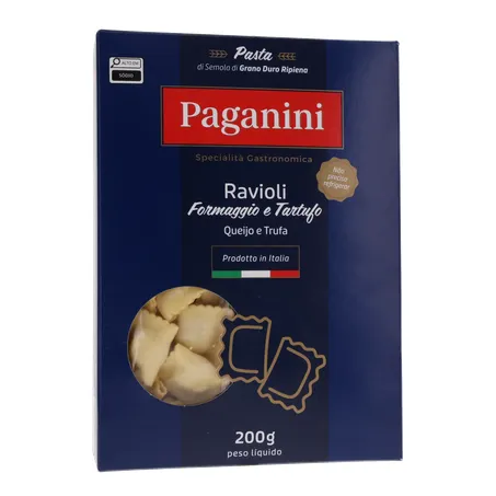 Massa Ravioli Paganini Queijo e Trufa Caixa 200gr 360-35