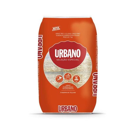 Arroz parboilizado tipo 1 urbano 1kg com 8 saquinhos