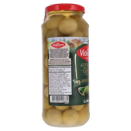 Azeitona Verde La Violetera Grauda Com Caroco 360g 360-29