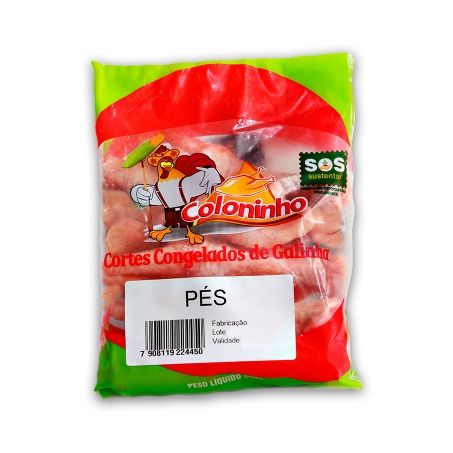 Pes de galinha congelado coloninho 500g