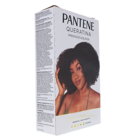 Shampoo Pantene 300ml + Condicionador Queratina Preenche e Blinda 150ml 360-13