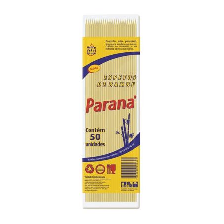 Espeto parana 30cm c 50 bambu