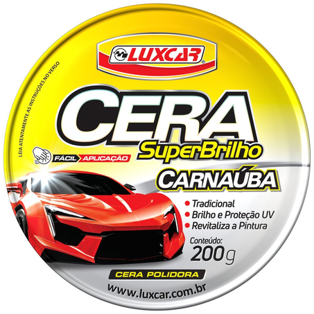 Cera Luxcar Pasta Superbrilho Carnaúba 200G