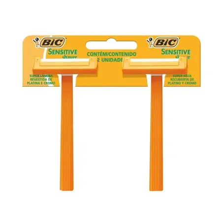 BARBEADOR BIC SENSITIVE SHAVER C/2