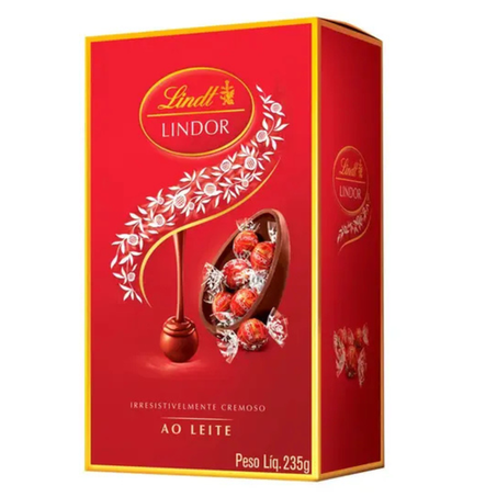 OVO DE PASCOA LINDT LEITE C/ TRUFAS 235G