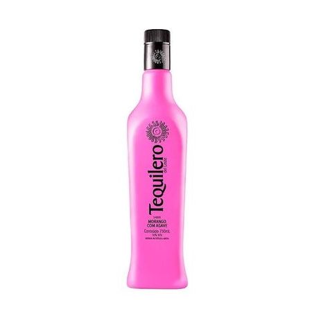 Tequila tequileiro morango com agave vidro 750ml