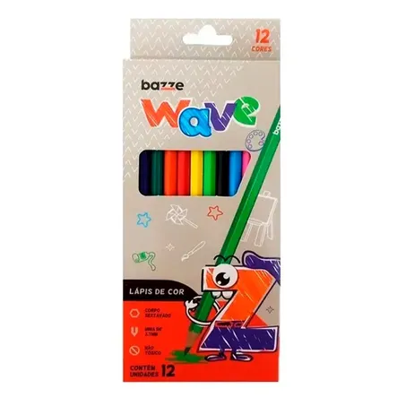 Lapis bazze de cor wave sextavado c/12un