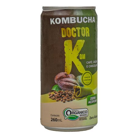 KOMBUCHA CAFÉ CACAU E CHOCOLATE ORGANICO 260ML