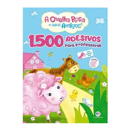 A OVELHA ROSA E SEUS AMIGOS-1500 ADESIVOS P/ PROF 