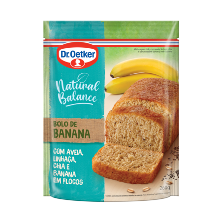 Mistura de bolo dr oetker natural balance banana 260g